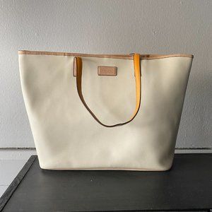 Coach White Leather Bag